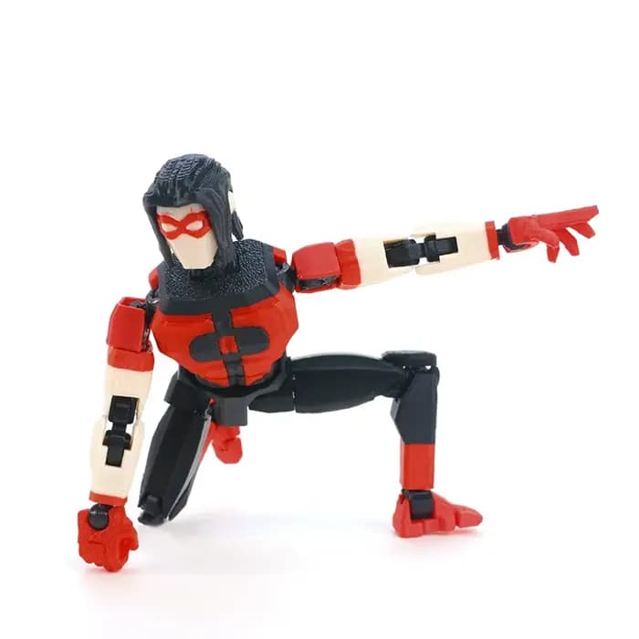 Figurine articulée Invincible Mark Teen Oliver, style héros rouge et noir, multi-points d'articulation, jouet de collection posable
