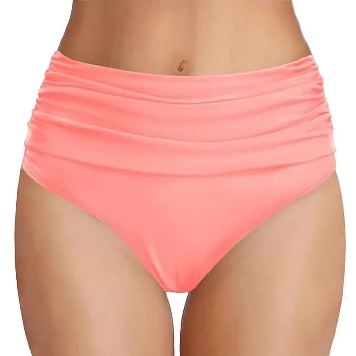 Traje De BañO Mujer 2025 Femmes Taille Haute Bas De Bikini Coupe Haute Bas De Bain Couverture Complète Bas De Maillot De Bain Blanshenlьник ж браrien