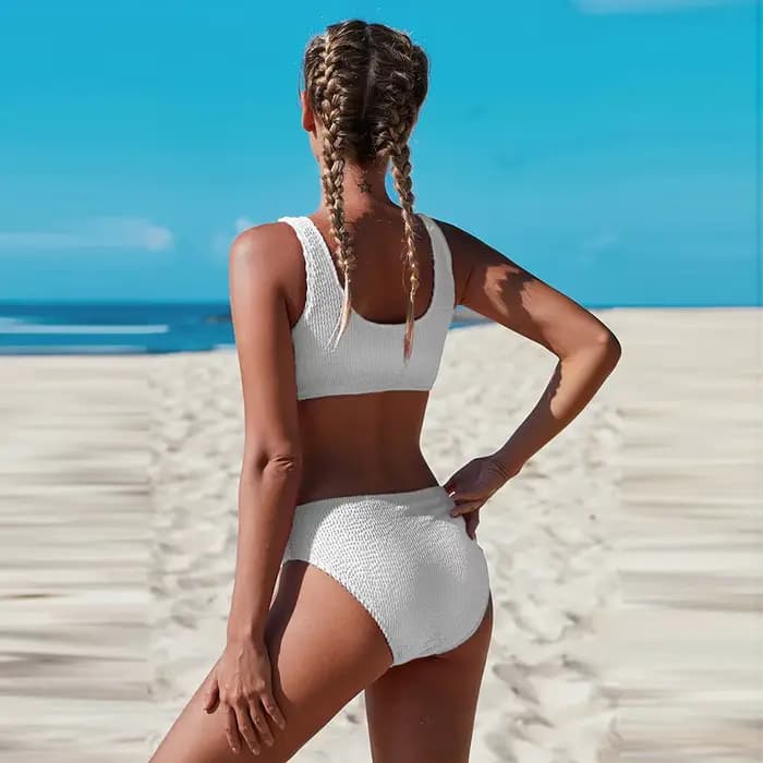 Bikini stretch sexy taille basse pour femme