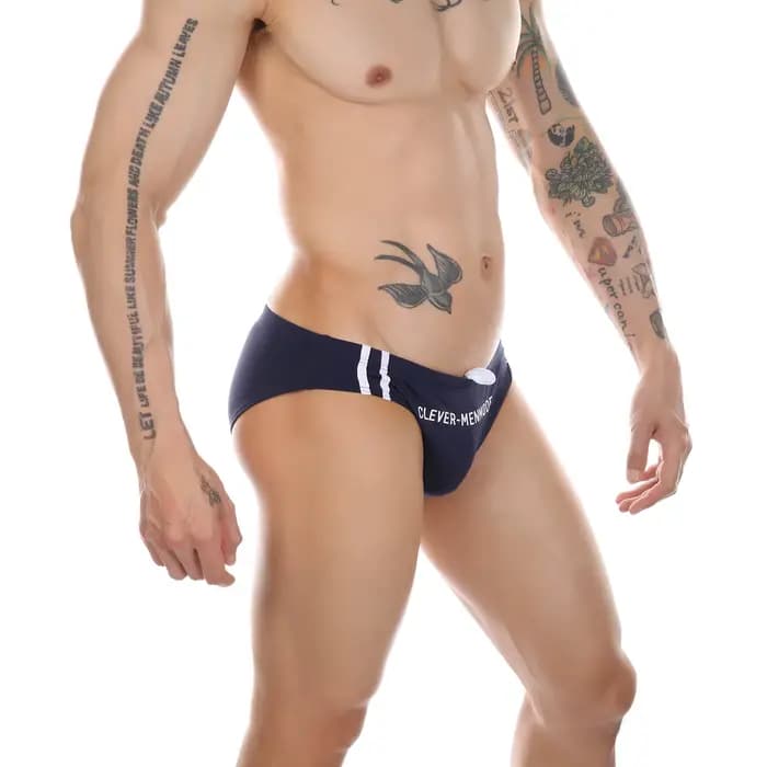 CLEVER-MENMODE maillots de bain hommes Bikini slip de bain homme maillot de bain Sexy natation bain trempé plage Shorts sungas troncs
