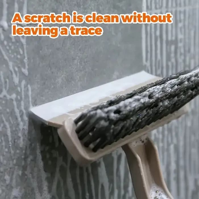 Brosse de nettoyage de carrelage polyvalente, 360 ° Épurateur rotatif à poils durs pour sols et murs de salle de bain et de cuisine