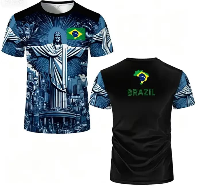 Nouveauté estivale - Maillot de l'équipe de football brésilienne - Maillot d'entraînement de football d'extérieur à séchage rapide et respirant