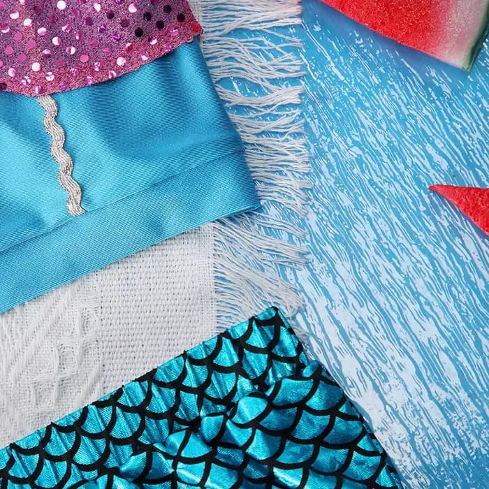 Ensemble de maillot de bain 2 pièces pour filles, imprimé sirène à paillettes, vêtements de plage d'été, pour enfants de 2 à 8 ans, pour fête à la piscine, vacances