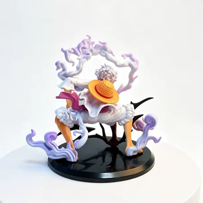 Figurine Bandai One Piece Gear Five Sun God Nika Luffy en position accroupie, modèle d'ornement périphérique d'anime, objet de collection 2D tendance