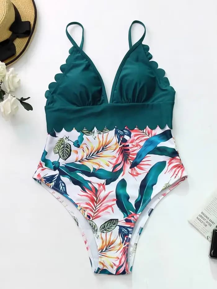 Maillot de bain une pièce taille haute