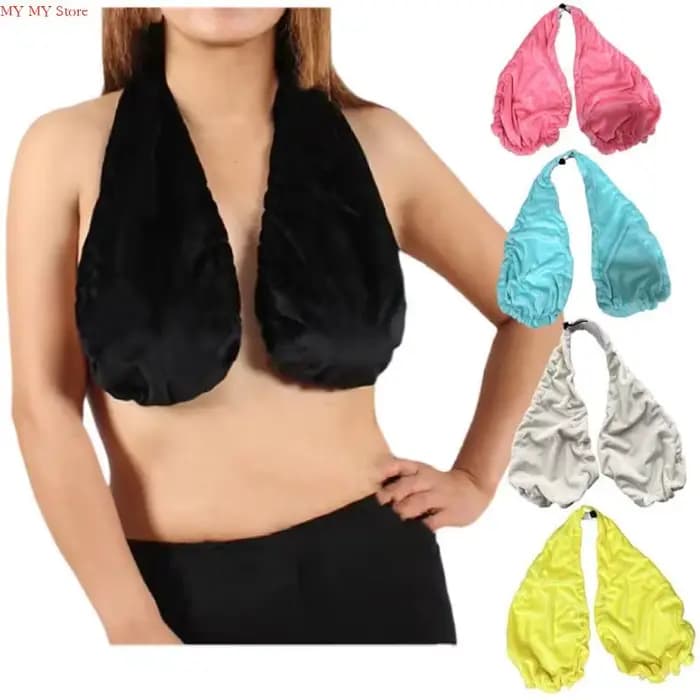 Serviette enveloppante portable pour femmes, soutien-gorge, licou, serviette bain, cordon réglable, douce, douche Spa,