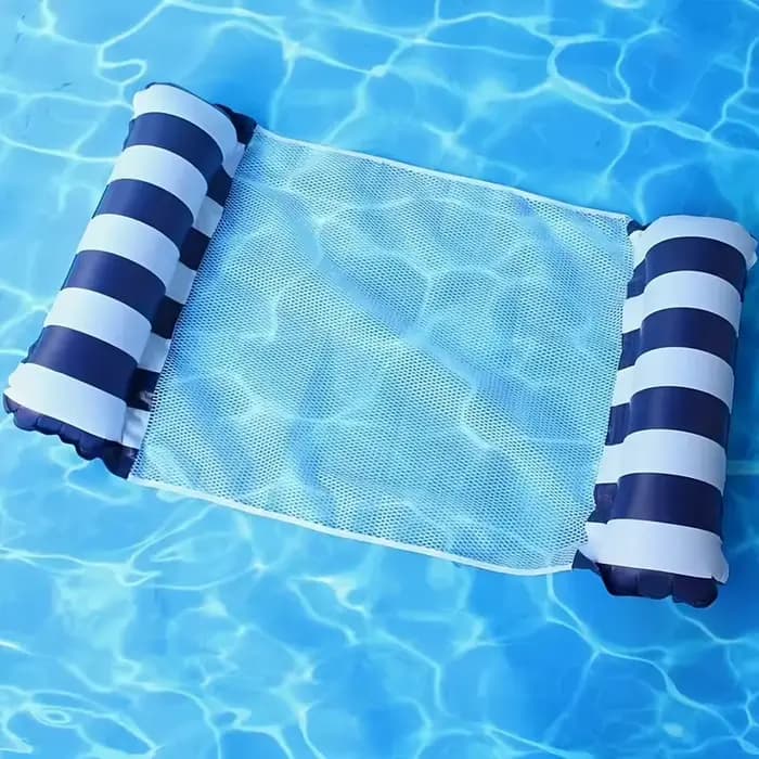 Chaises longues rayées haut de gamme pour piscine - Matelas de bain de soleil durables