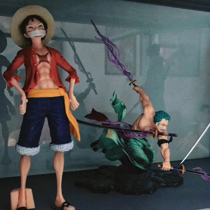 Figurine d'anime One Piece GK Roronoa Zoro Trois lames Sa-maximum Manga Anime Statue Figurine d'action Collection Modèle Jouet en gros