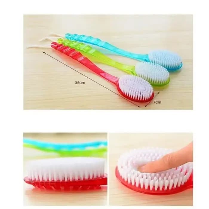 Brosse de bain avec poignée pour le dos et le corps