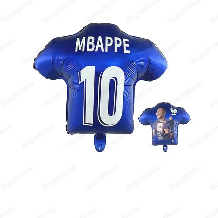 Ballons en aluminium motif maillot de football de dessin animé, ensemble de décoration pour fête d'anniversaire sur le thème du football, accessoires photo pour fête