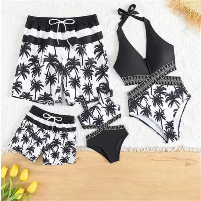 Maillots de bain assortis pour la famille : Mère et Fille, Père et Fils – Nouveaux imprimés pour enfants, bikinis d'été, vêtements et shorts de plage pour garçons