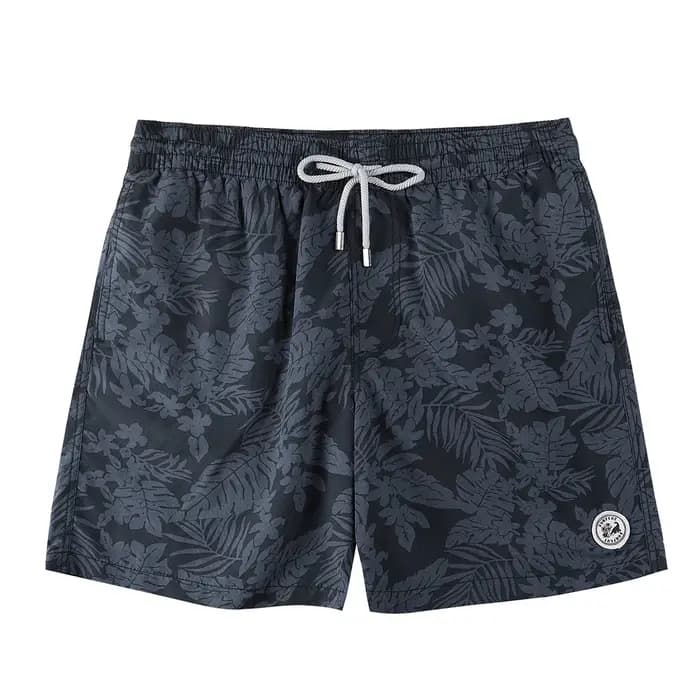 SURFToxic Z-Short de bain pour homme, short de plage imprimé en 3D fleuri, séchage rapide, doublure en maille, poches froncées