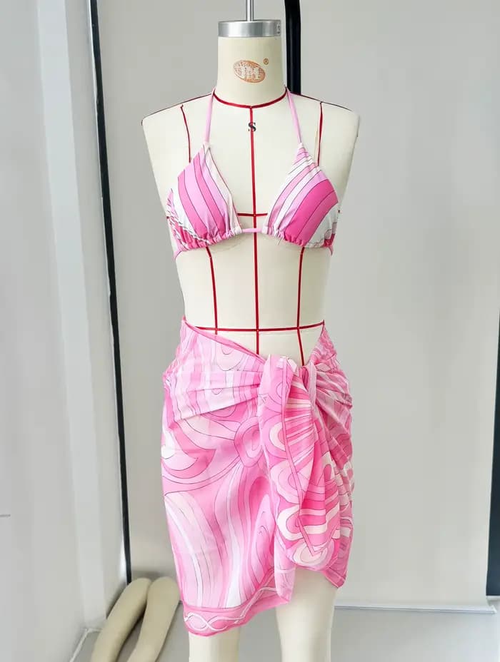 Maillot de bain Sexy Bikini avec jupe