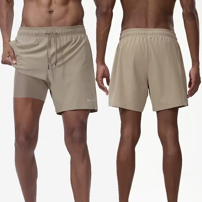 Le dernier short de bain homme doublure respirante 2 in1