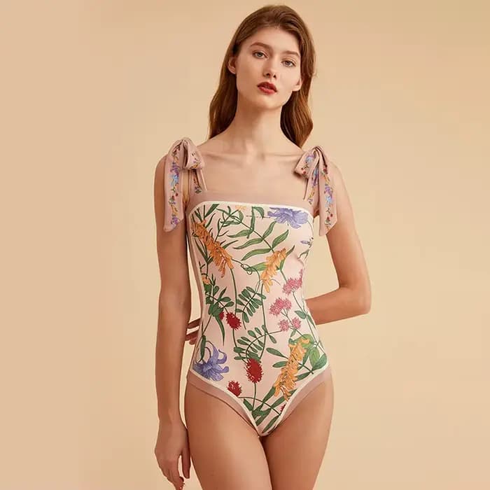 Rétro reversible sangle une pièce maillot de bain femmes modeste maillots de bain séchage rapide ens