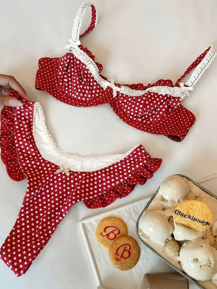 Mode à volants Bikini femmes taille basse Slipt maillot de bain dame Sexy Push Up Biquini maillots