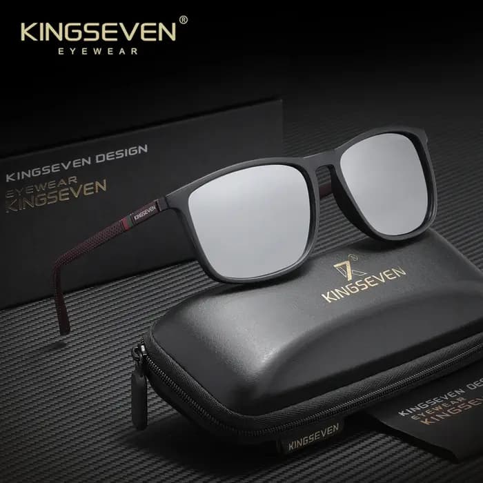KINGSEVEN marque lunettes de soleil rectangulaires pour hommes femmes polarisées Anti-UV400
