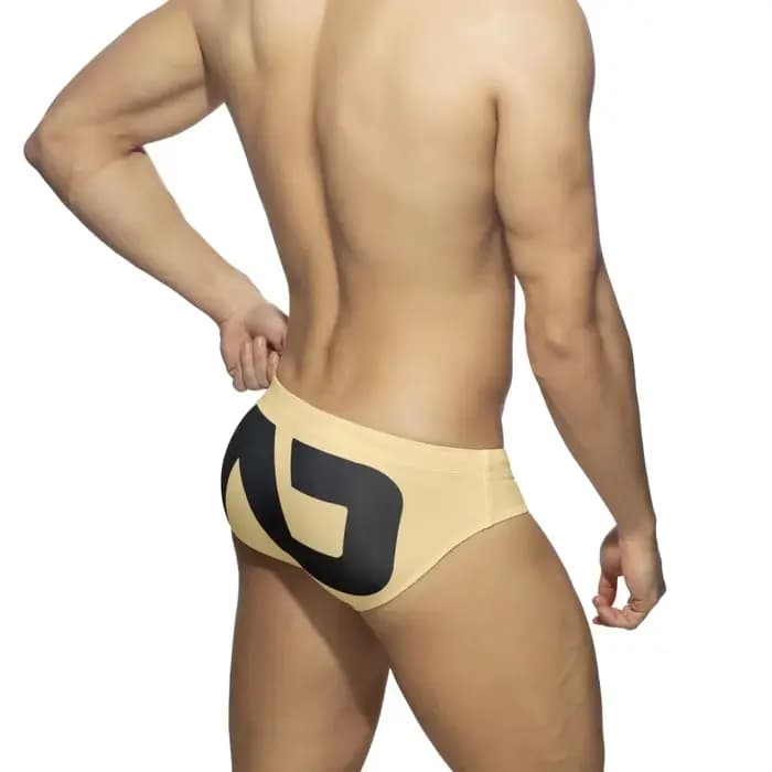 Maillot de bain sexy imprimé lettre pour hommes, culotte bikini, short de plage, boxer, maillot de bain, pantalon, séchage rapide, vêtements de plage imbibés