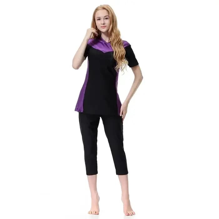Maillot de bain Burkini islamique pour femme, tenue de natation, voile, modeste, à la mode, ensemble 3 pièces