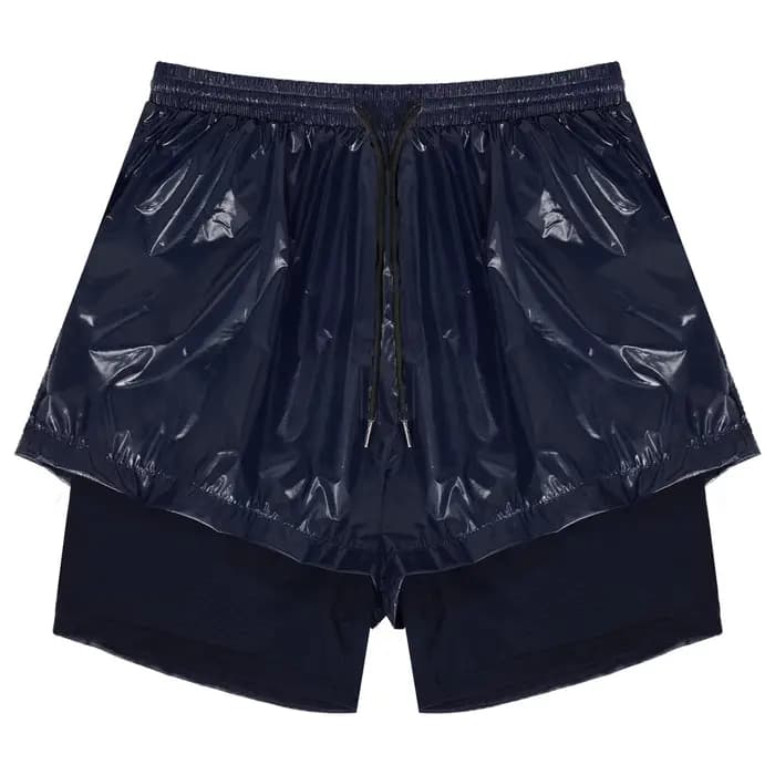 Maillot de bain pour homme à séchage rapide, short de bain 2-en-1 avec doublure intérieure, maillot de bain double couche, short de compression avec poches