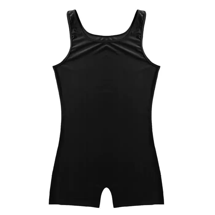 Maillot de bain doux pour hommes, protection contre les éruptions cutanées, sans manches, extensible, solide, justaucorps pour sport, gymnastique, danse, gymnastique, Yoga