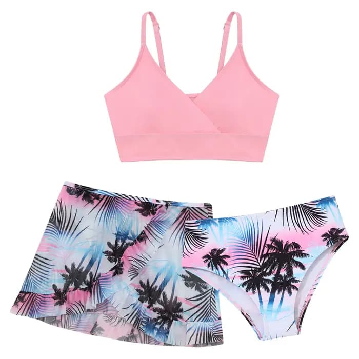 Enfants filles maillot de bain ensemble Bikini Bralette