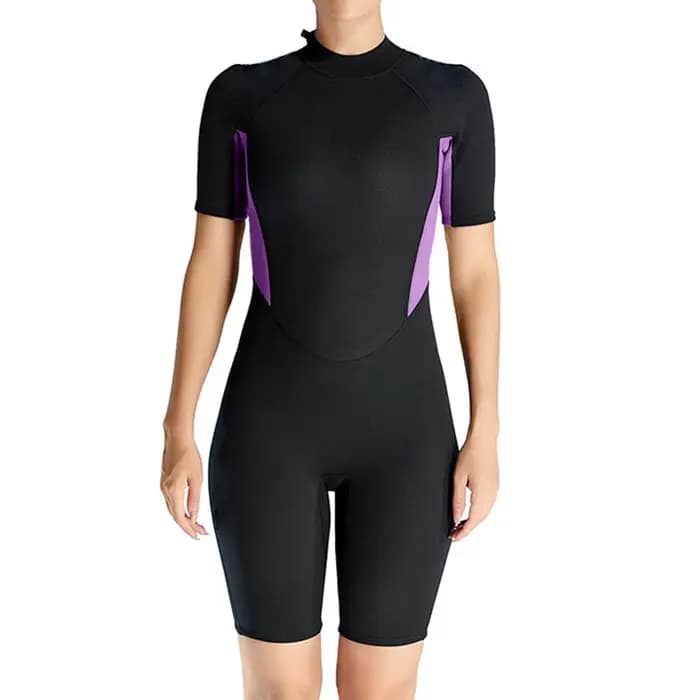 Shorty combinaison femmes 3mm néoprène une pièce Sport maillots de bain dos fermeture éclair combina