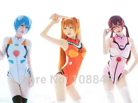 Évangélion EVA maillots de bain dos nu maillot de bain SUKUMIZU Asuka/AYANAMI/Makinami maillot de bain Cosplay Costumes