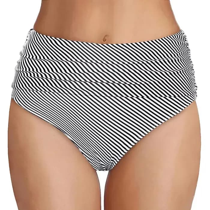 Traje De BañO Mujer 2025 Femmes Taille Haute Bas De Bikini Coupe Haute Bas De Bain Couverture Complète Bas De Maillot De Bain Blanshenlьник ж браrien