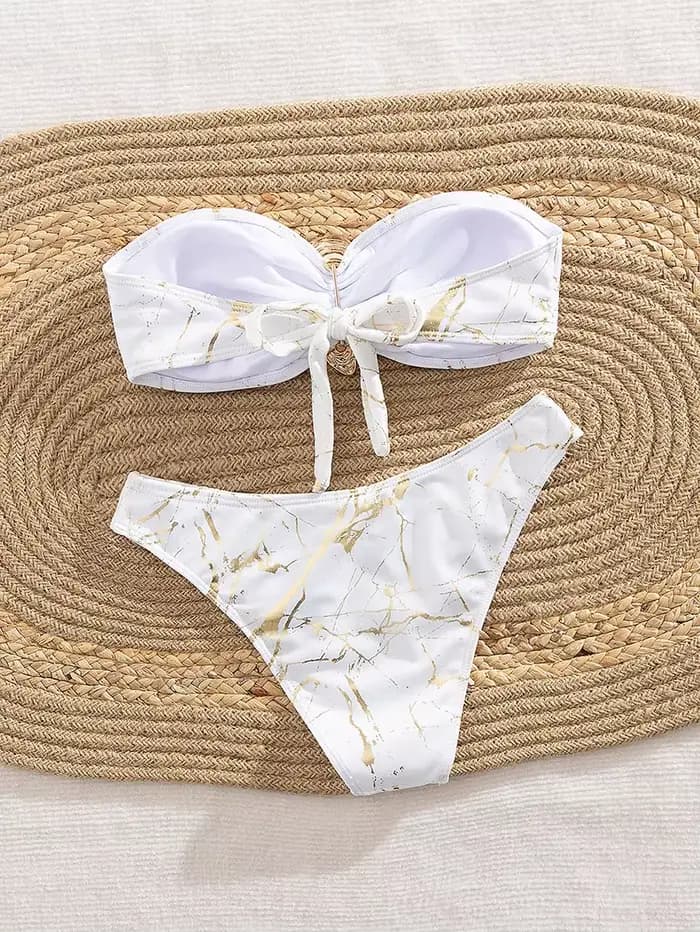 Seashell BanribBikini-Maillot de bain sexy pour femme, ensemble deux pièces, culotte tanga, style brésilien, vêtements de plage, 2025