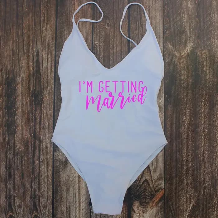 S-XL rembourré mariées maillot de bain Bachelorette fête femmes se marier maillots