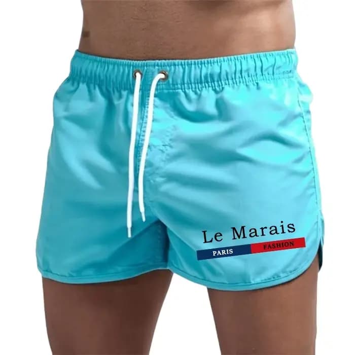 Short de bain décontracté pour homme 2026 – Caleçon de plage, pantalon de natation et de sport à séchage rapide, respirant, avec cordon de serrage, pour le surf et le quotidien