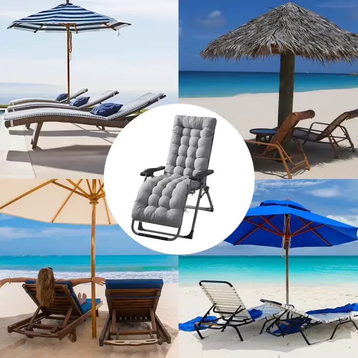 Coussin de chaise longue inclinable pour patio