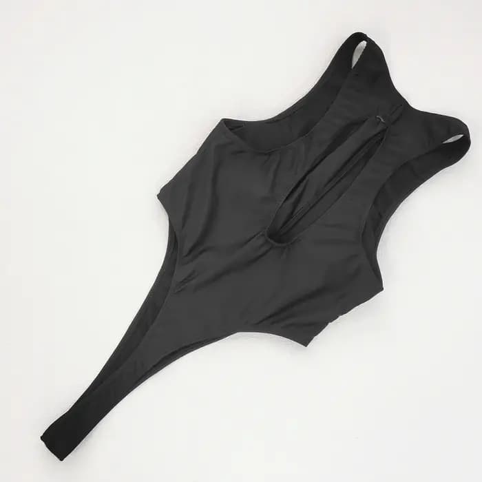 Maillot de bain une pièce de luxe pour femme avec fermeture éclair frontale