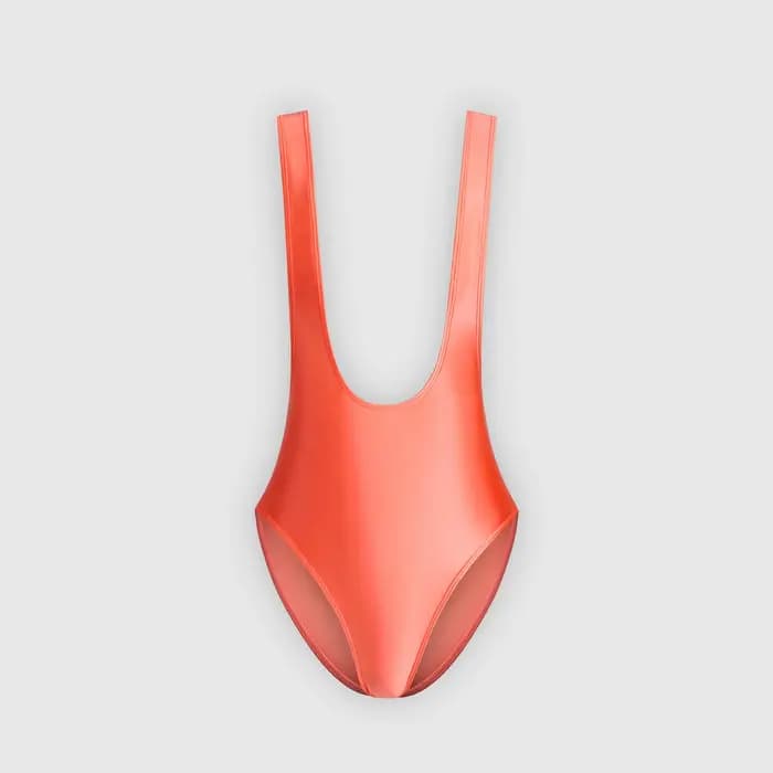 Maillot de bain XClocKNYoung en satin brillant, moulant et sexy, vêtements de fitness