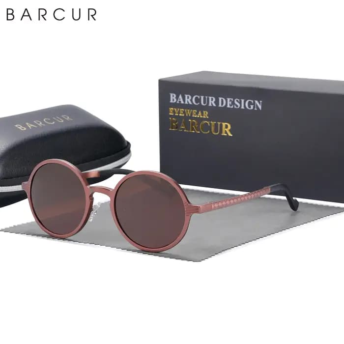 Lunettes de soleil rondes ultra-légères pour hommes et femmes