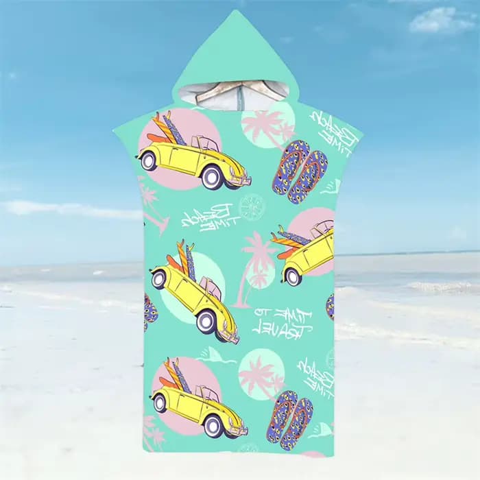 Anime Gamepads Peignoir Serviette de plage Serviettes de bain à séchage rapide Cape légère à capuche Natation Surf Adulte Femmes Hommes Poncho Peignoirs