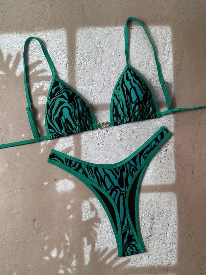 Sexy noir imprimé zèbre Micro Bikini 2026 femmes brésilien Push Up soutien-gorge string maillot de bain plage maillot de bain vacances maillots de bain Biquini