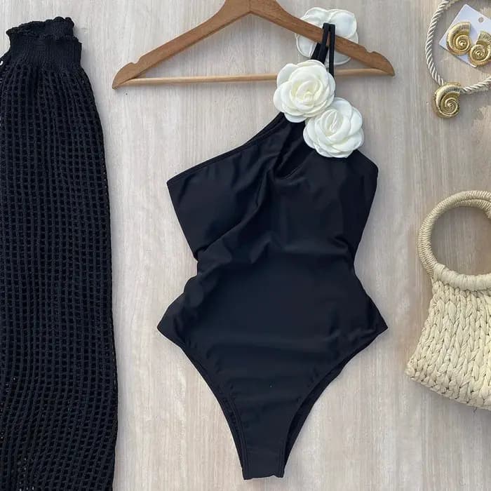 Maillot de bain une pièce à fleurs, Vintage, rétro, pour femmes, vêtements de plage, Monokini, nouvelle collection, 2025