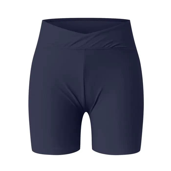 Short de bain amincissant taille haute pour femme