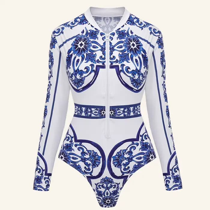 Nouveau surf Sport maillot de bain manches longues femmes une pièce maillot de bain maillots de bain