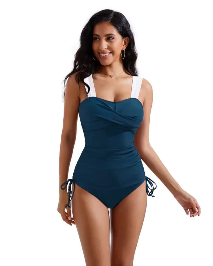 Maillot de bain une pièce sexy d'été grande taille push-up pour femme