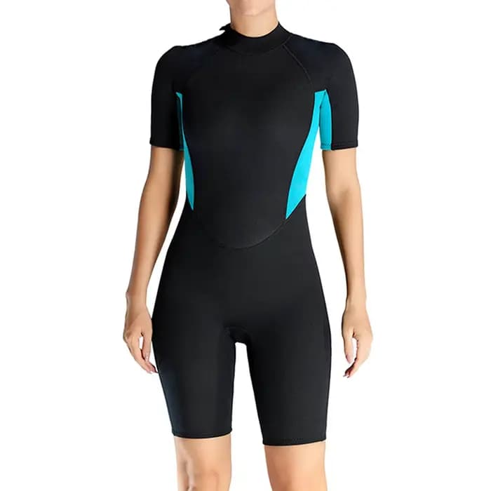 Shorty combinaison femmes 3mm néoprène une pièce Sport maillots de bain dos fermeture éclair