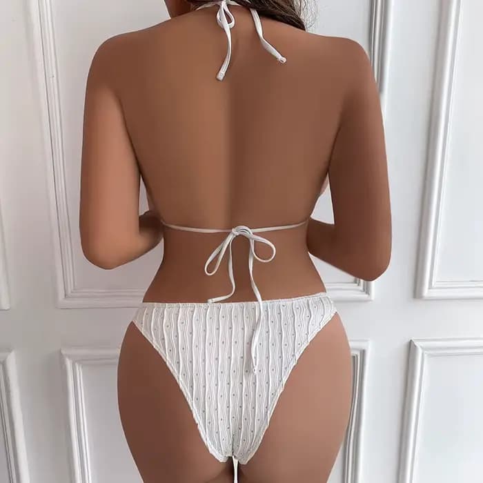 Maillot de bain deux pièces sexy en jacquard pour femme