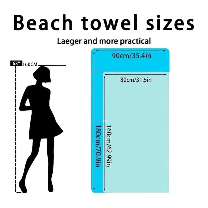 Grande serviette de plage