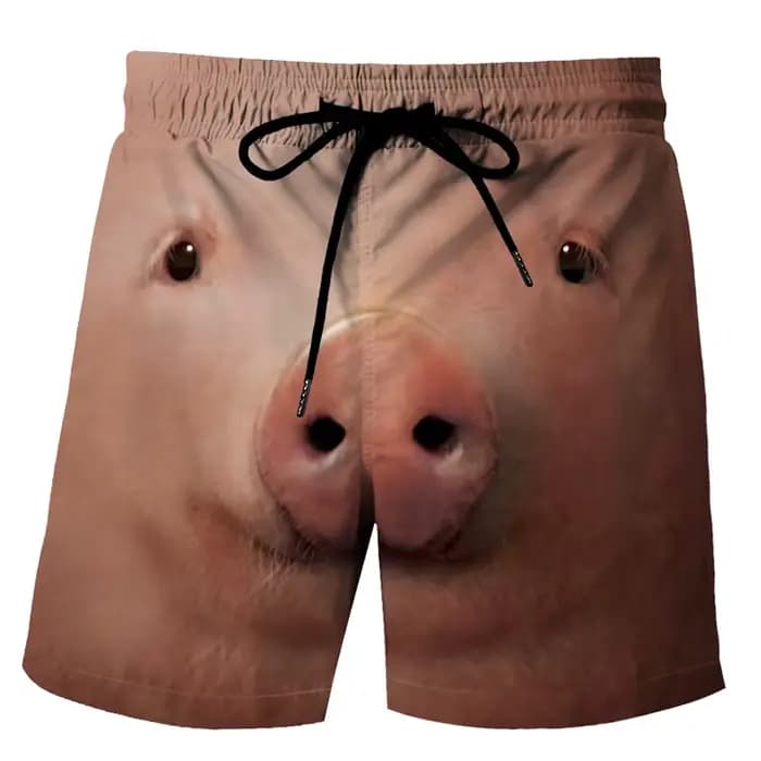 Shorts de plage pour hommes avec motif canard amusant, imprimé 3D animal, boardshorts de sport, de g