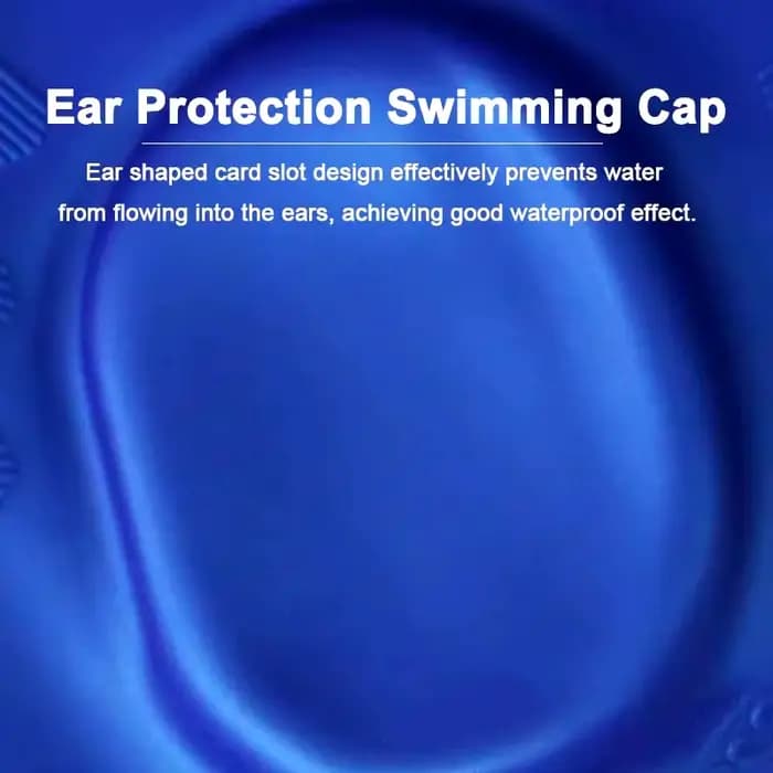 DIZETION Bonnet de bain imperméable à haute élasticité Protection des oreilles Grand
