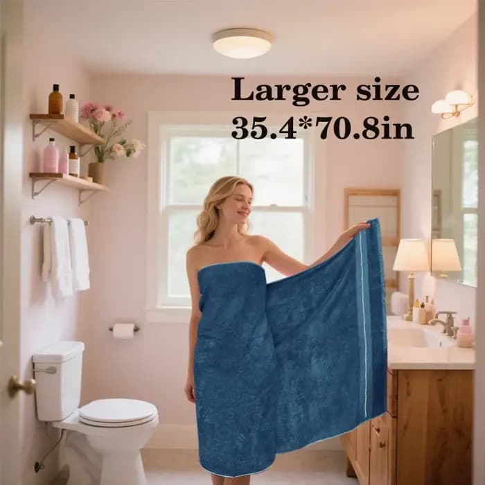 Serviette de bain extra large 90x180cm - Fibre de bambou de qualité supérieure