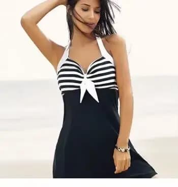 Grande taille Vintage maillot de bain deux pièces