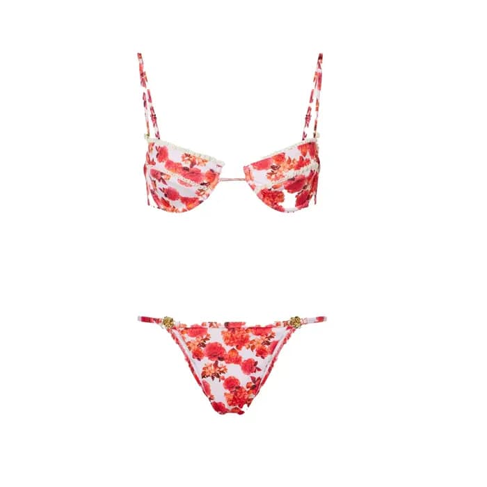Ensemble bikini sexy avec jupe, maillot de bain femme sexy en dentelle, coupe haute, tenue de plage, Biquini